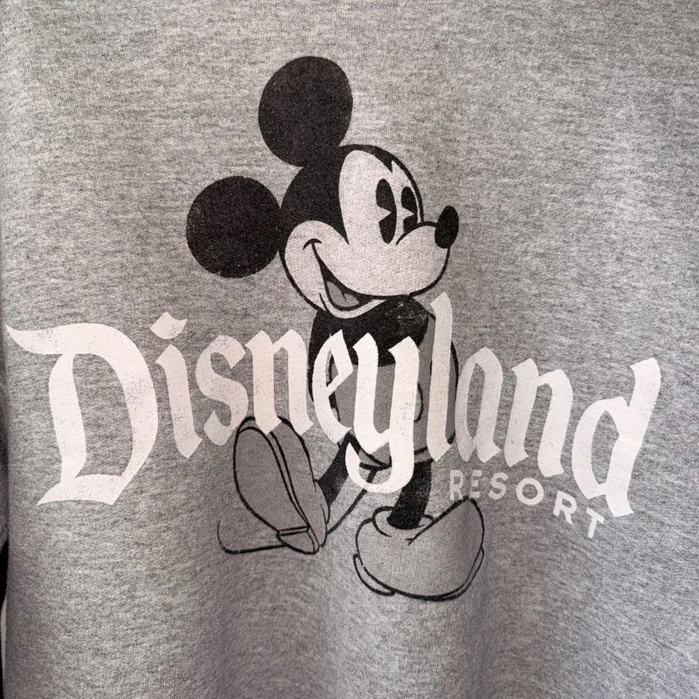 Vintage Disneyland Resort Gray Sweatshirt with Mickey Mouse - Picture 2 of 3
